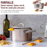 Farfalle Pasta Shaped Steam Release & Trivet