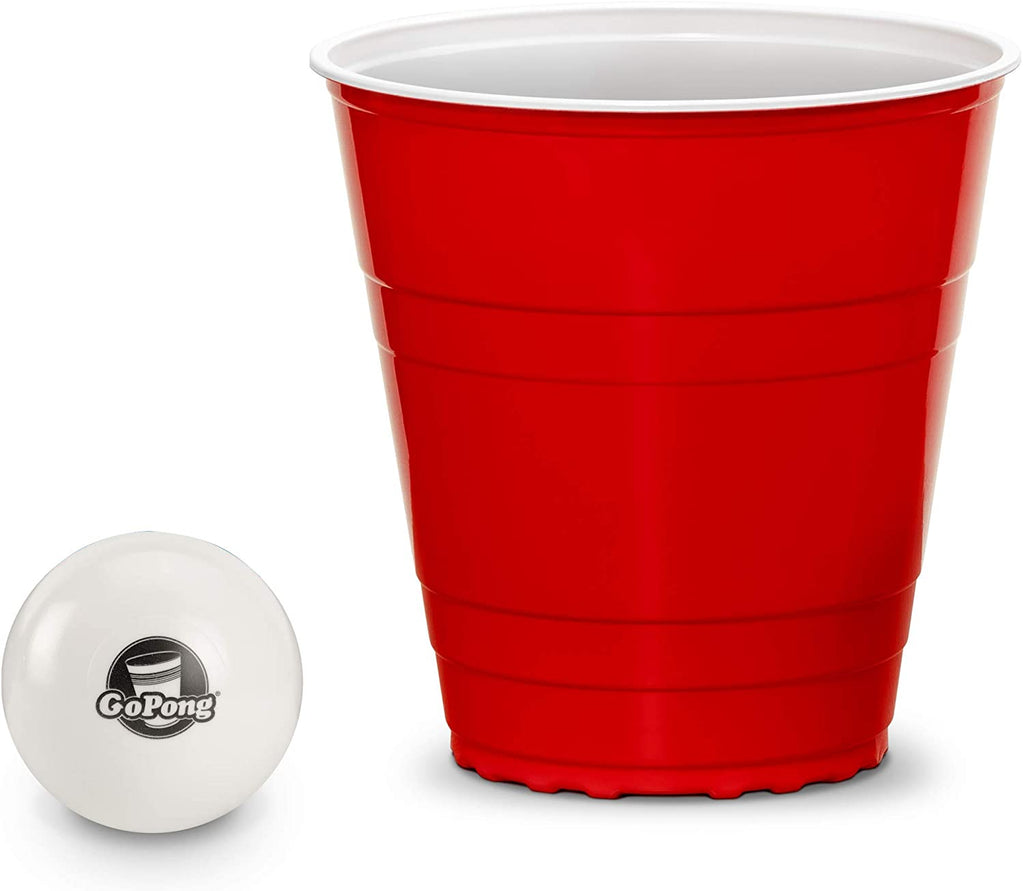 Gobig 110oz Giant Red Party Cups 24 Pack with 4 XL 3 Pong Balls - Perfect for Giant Beer Pong, Flip Cup or Novelty Use