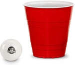 Red Party Cups Pack with 4 XL Pong Balls