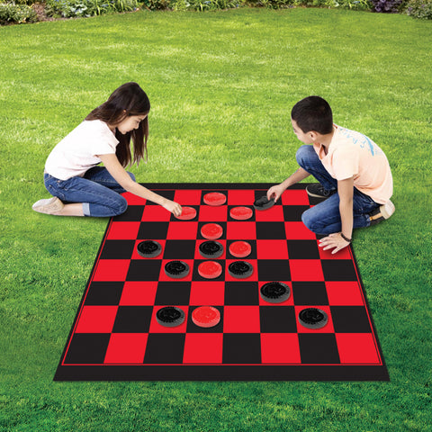 Giant Outdoor Checkers Mat: Ultimate Fun for All Ages