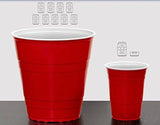 Red Party Cups Pack with 4 XL Pong Balls