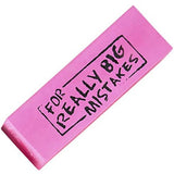Big Mistakes Pink Eraser