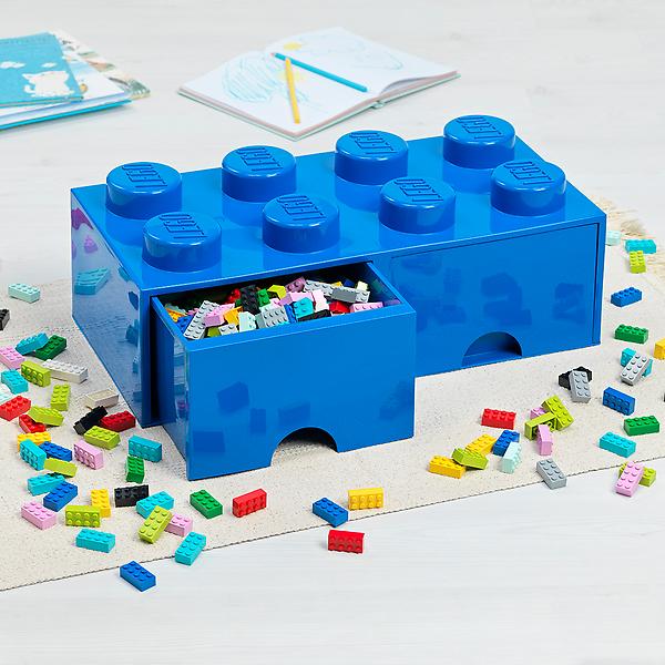 partikel navn Bunke af Blue Lego Storage Brick – GreatBigStuff.com
